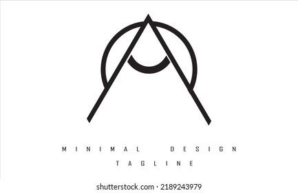 AO or OA Minimal Logo Design