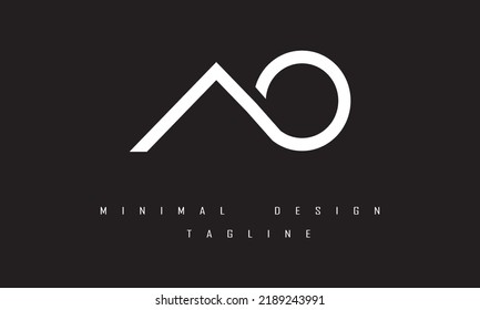 AO or OA Minimal Logo Design