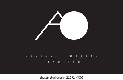 AO or OA Minimal Logo Design