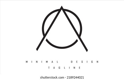 AO or OA Minimal Logo Design