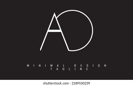 AO or OA Minimal Logo Design