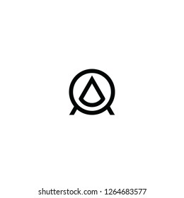 AO / OA monogram - logo template