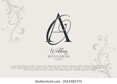 AO OA wedding monogram logo