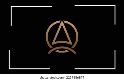 AO, OA,A,O, Monograma del logotipo de las letras abstractas