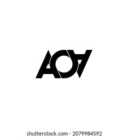 aoa letter original monogram logo design