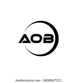 AOB Letter Logo Design, Inspiration for a Unique Identity. Modern Elegance and Creative Design. Watermark Your Success with the Striking this Logo.