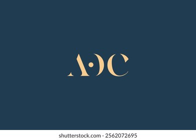 AOC abstract letter logo design. This logo is designed by three abstract letters.