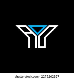 Diseño creativo del logotipo de la letra AOD con gráfico vectorial, logotipo AOD simple y moderno.