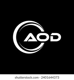 AOD Letter Logo Design, Inspiration for a Unique Identity. Modern Elegance and Creative Design. Watermark Your Success with the Striking this Logo.