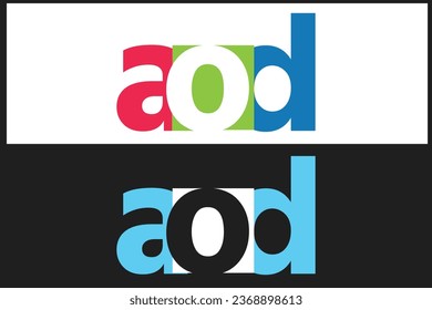 aod logo design, creative and amazing ash typography logo design, aod transparent logo