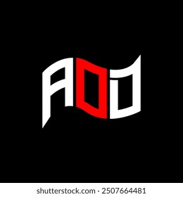 AOD logo design, AOD simple and modern logo. AOD luxurious alphabet design  
