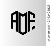 AOF letter logo abstract design. AOF unique design. AOF.
