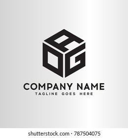 AOG Letter logo template