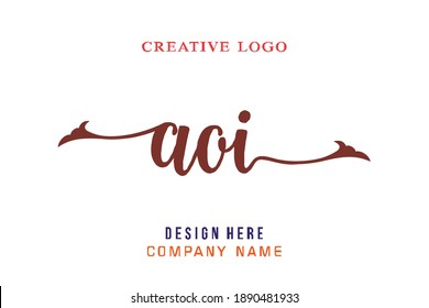 AOI lettering logo is simple, easy to understand and authoritative
