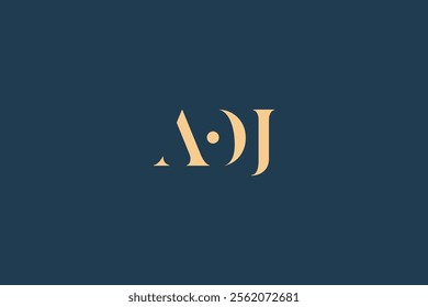 AOJ abstract letter logo design. This logo is designed by three abstract letters.