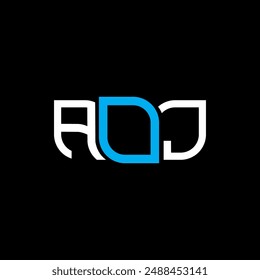 Diseño del logotipo de AOJ, logotipo simple y moderno de AOJ. Diseño de alfabeto lujoso AOJ  