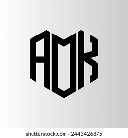 AOK letter logo abstract design. AOK unique design. AOK.
