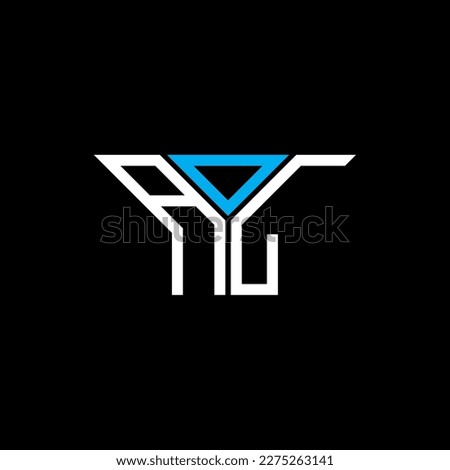 AOL letter logo creative design with vector graphic, AOL simple and modern logo.