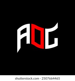AOL logo design, AOL simple and modern logo. AOL luxurious alphabet design  
