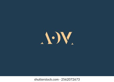 AOM abstract letter logo design. This logo is designed by three abstract letters.