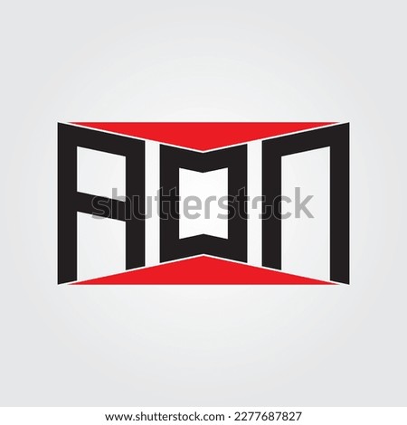 AON LOGO , AON LETTER LOGO, AON LETTER LOGO, ABSTRACT LOGO, MINIMAL , BRAND,  NEW