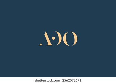 AOO abstract letter logo design. This logo is designed by three abstract letters.