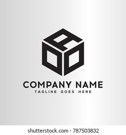 AOO Letter logo template