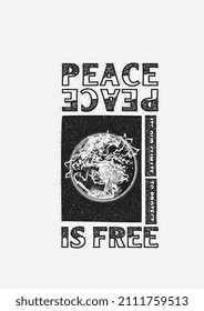 AOP AND BACKGROUND GRAPHIC PEACE IS FREE VECTOR