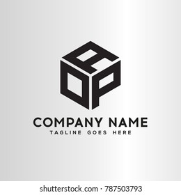 AOP Letter logo template