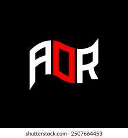 AOR logo design, AOR simple and modern logo. AOR luxurious alphabet design  
