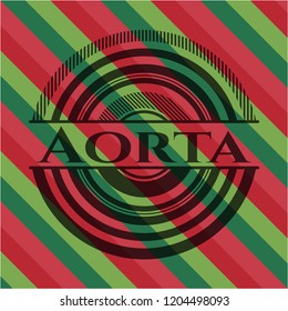 Aorta christmas badge.