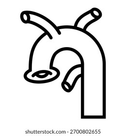 Elemento de icono de aorta para diseño