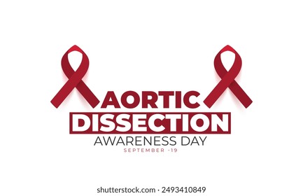 Aortic Dissection awareness day. background, banner, card, poster, template. Vector illustration.