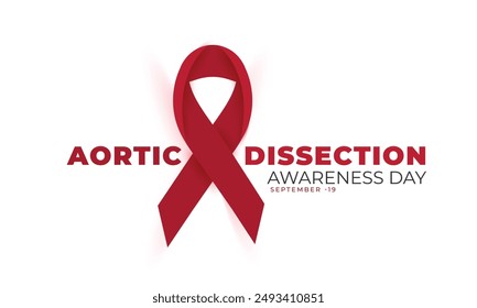 Aortic Dissection awareness day. background, banner, card, poster, template. Vector illustration.