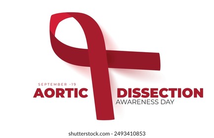 Aortic Dissection awareness day. background, banner, card, poster, template. Vector illustration.