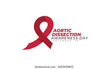 Aortic Dissection awareness day. background, banner, card, poster, template. Vector illustration.