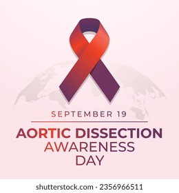 Aortic Dissection Awareness Day vector graphic suitable for the celebration of the day. flat style. flat artwork for a flyer design.