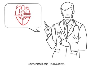 Aortic Valve Replacement icon chat show doctor