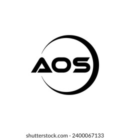 AOS Letter Logo Design, Inspiration for a Unique Identity. Modern Elegance and Creative Design. Watermark Your Success with the Striking this Logo.