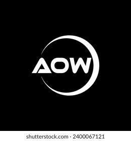 AOW Letter Logo Design, Inspiration for a Unique Identity. Modern Elegance and Creative Design. Watermark Your Success with the Striking this Logo.