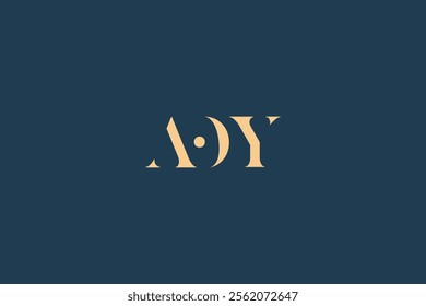 AOY abstract letter logo design. This logo is designed by three abstract letters.