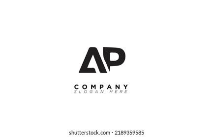 Ap Alphabet Letters Initials Monogram Logo Stock Vector (Royalty Free ...