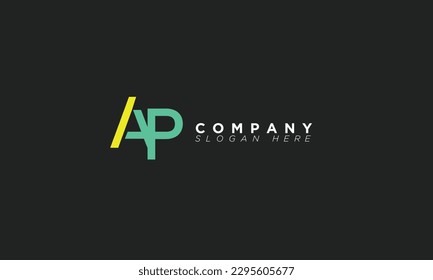 AP Alphabet letters Initials Monogram logo PA, A and P