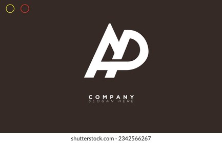 Letras alfabéticas AP Iniciales logotipo de monograma PA, A y P