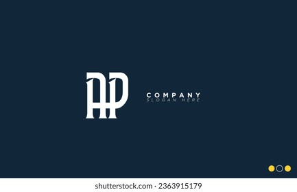 AP Alphabet letters Initials Monogram logo PA, A and P