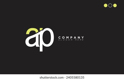 AP Alphabet letters Initials Monogram logo PA, A and P