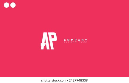  AP Alphabet letters Initials Monogram logo PA, A and P
