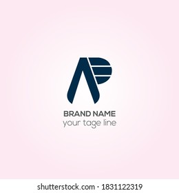 Diseño del logotipo del vector de negocio de AP, diseño del logotipo de AP Creative, logotipo de cooperación
