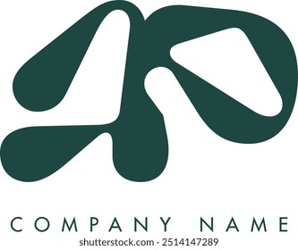 AP creative modern abstract letter logo vector design. Usable for your company or business and brand identity.