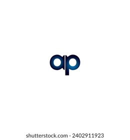 Plantilla de diseño de logotipo para letras modernas creativas de AP
